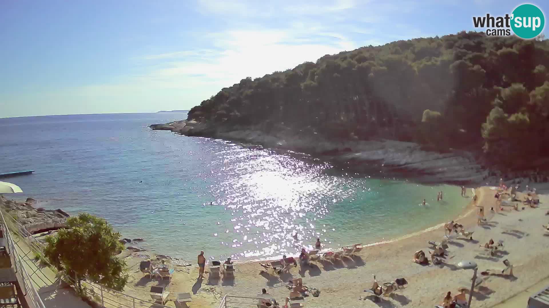 Webcam Mali Lošinj – playa Sunčana uvala – Veli Žal