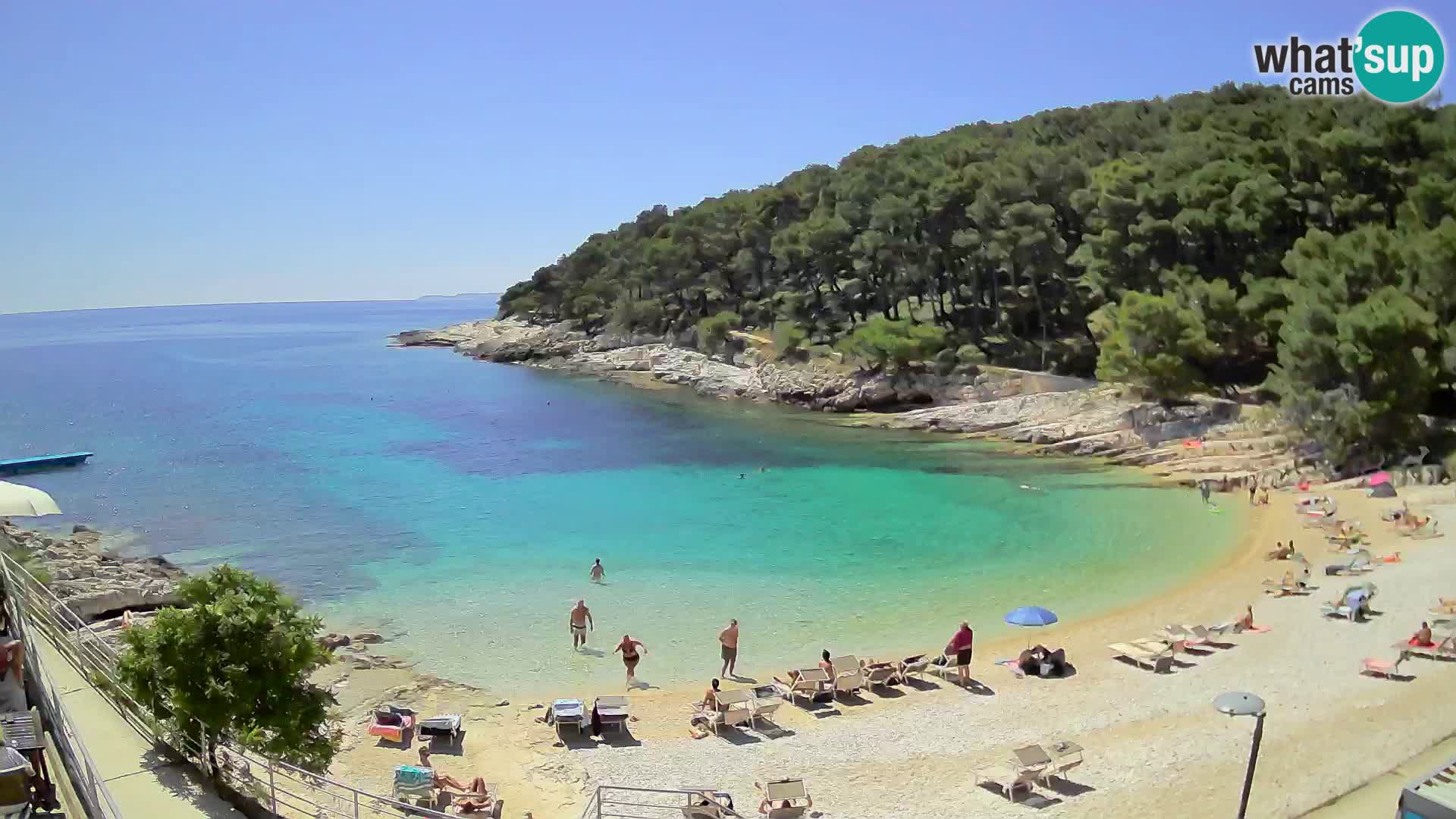 Webcam Mali Lošinj – playa Sunčana uvala – Veli Žal