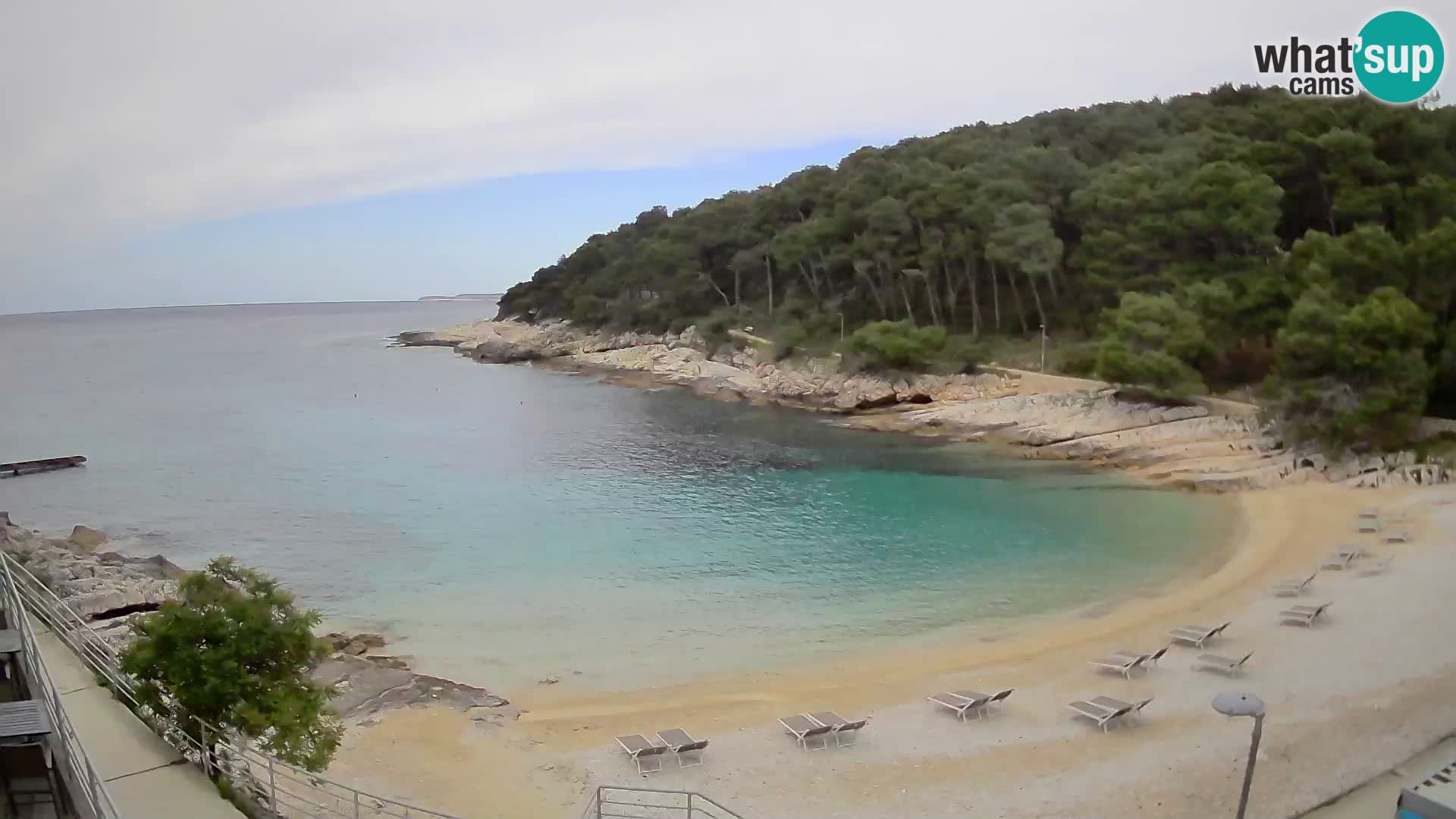 Web kam Mali Lošinj – plaža Sunčana uvala – Veli Žal
