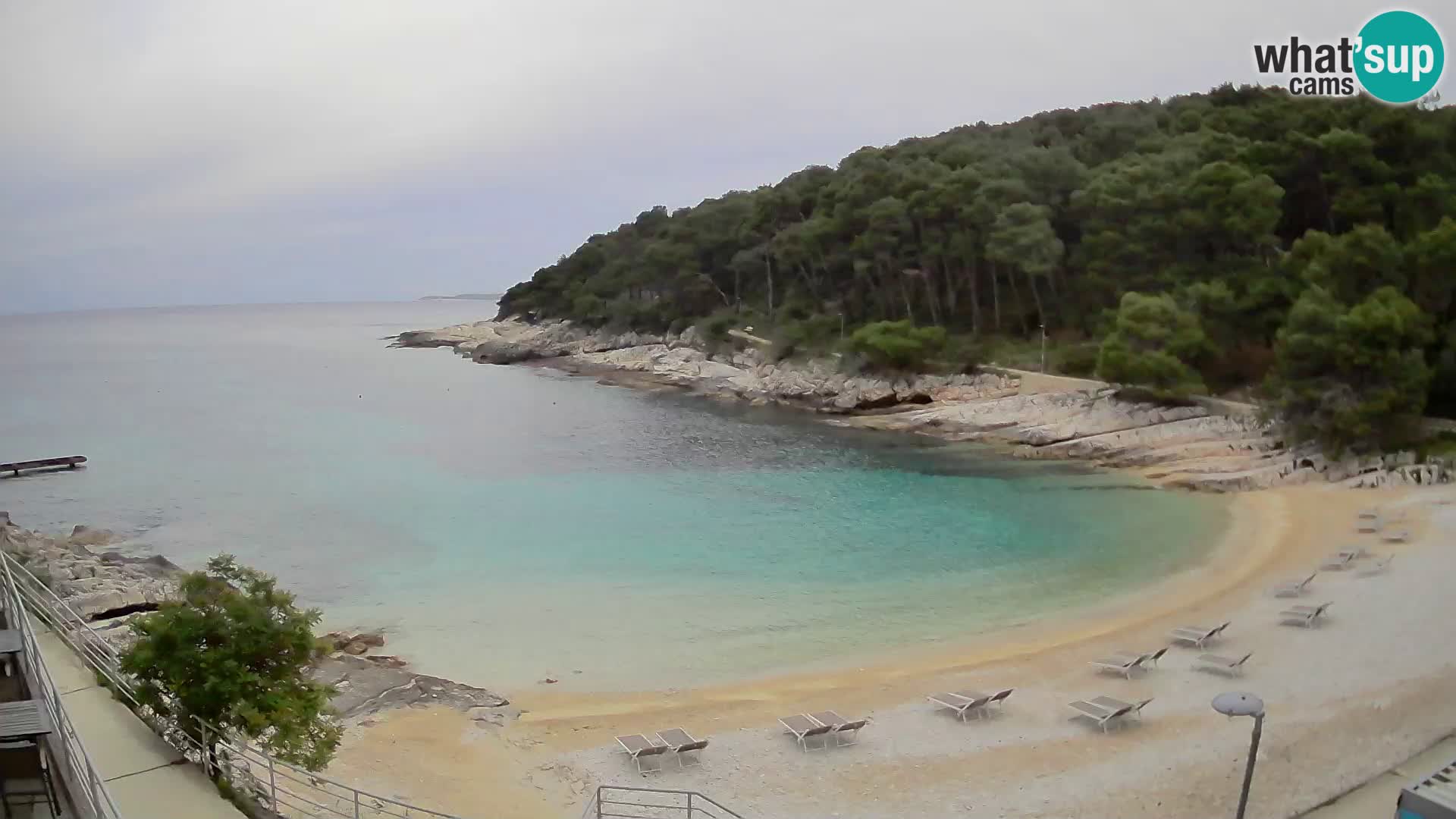 Webcam Mali Lošinj – playa Sunčana uvala – Veli Žal