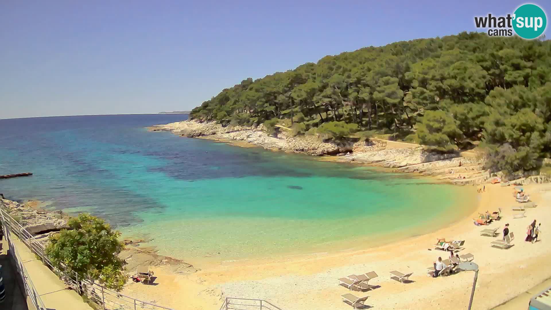 Webcam Mali Lošinj – plage Sunčana uvala – Veli Žal