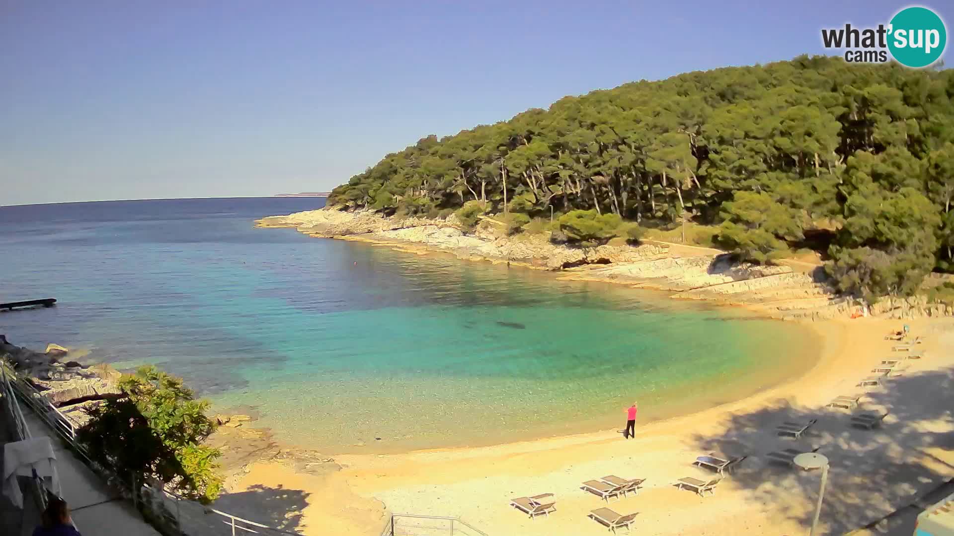 Webcam Mali Lošinj – plage Sunčana uvala – Veli Žal