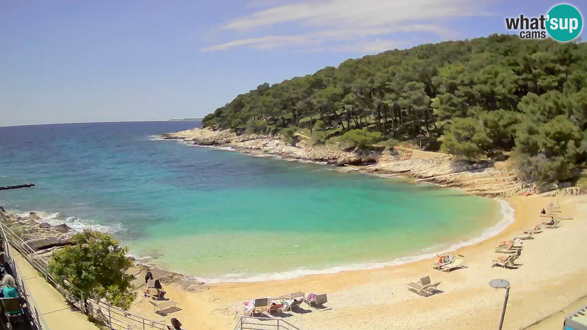 Webcam Mali Lošinj – playa Sunčana uvala – Veli Žal