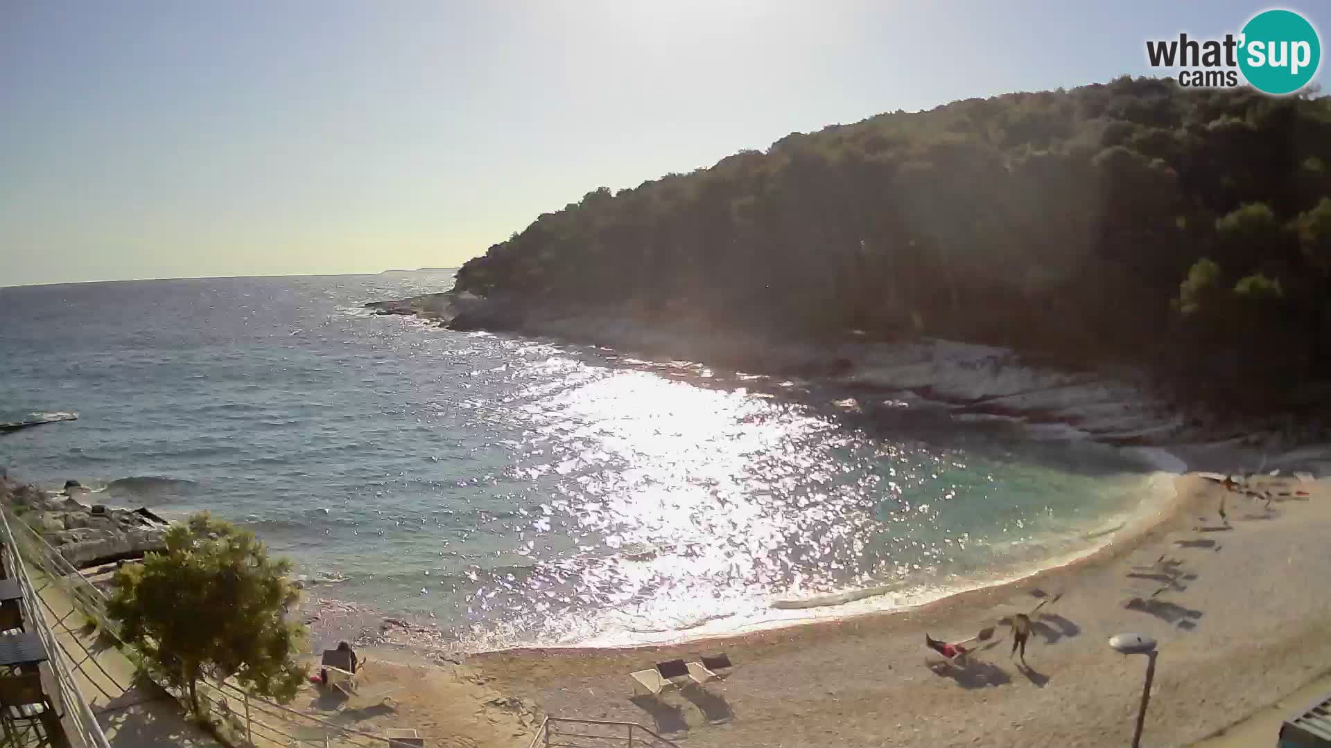 Webcam Mali Lošinj – playa Sunčana uvala – Veli Žal