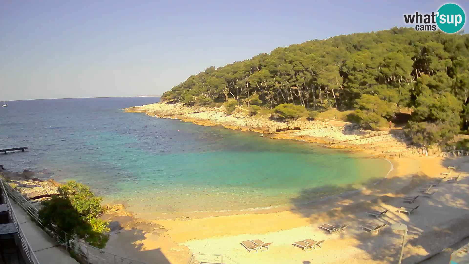 Webcam Mali Lošinj – playa Sunčana uvala – Veli Žal