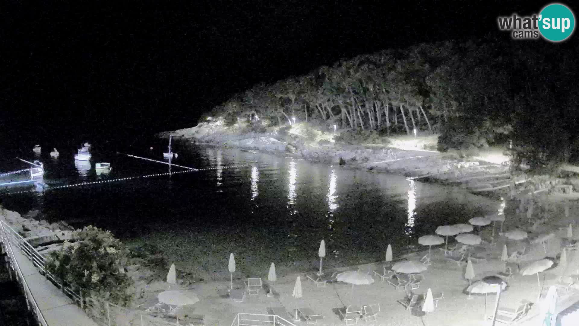 Webcam Mali Lošinj – Sunčana uvala beach – Veli Žal