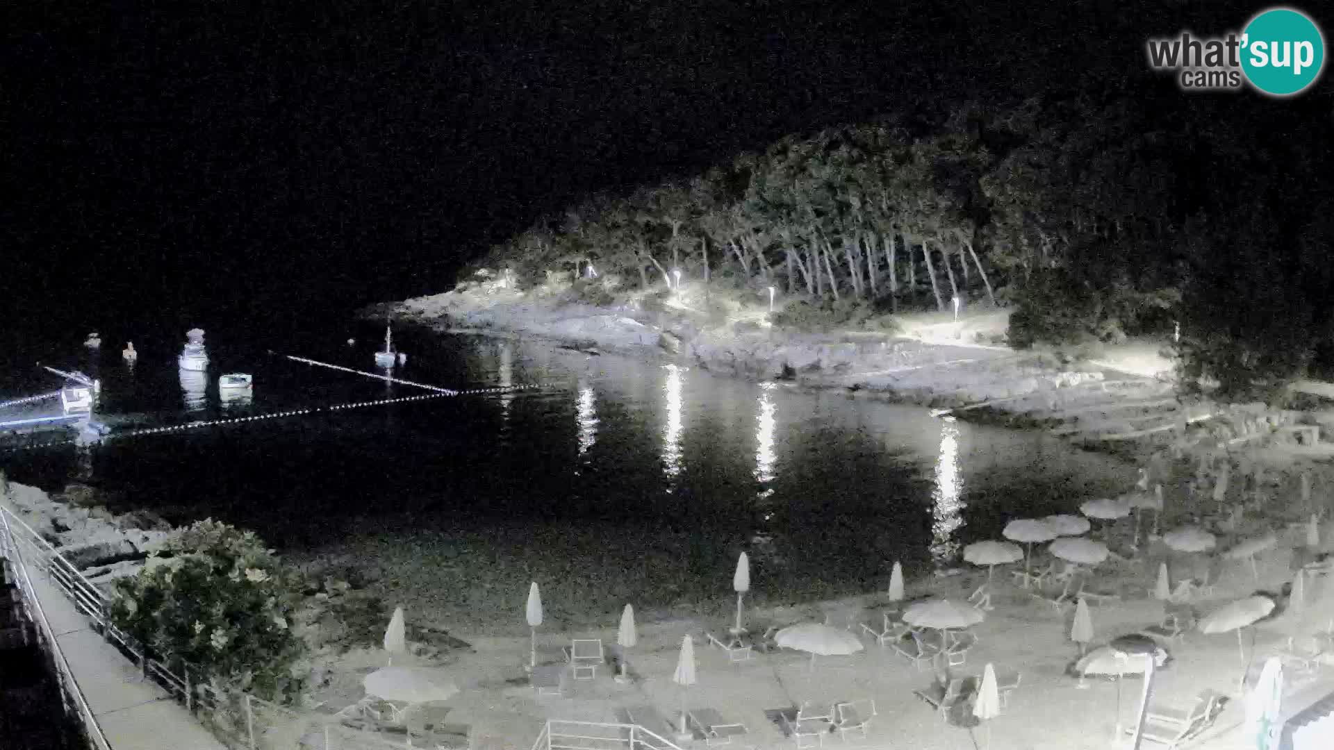 Webcam Mali Lošinj – Sunčana uvala beach – Veli Žal