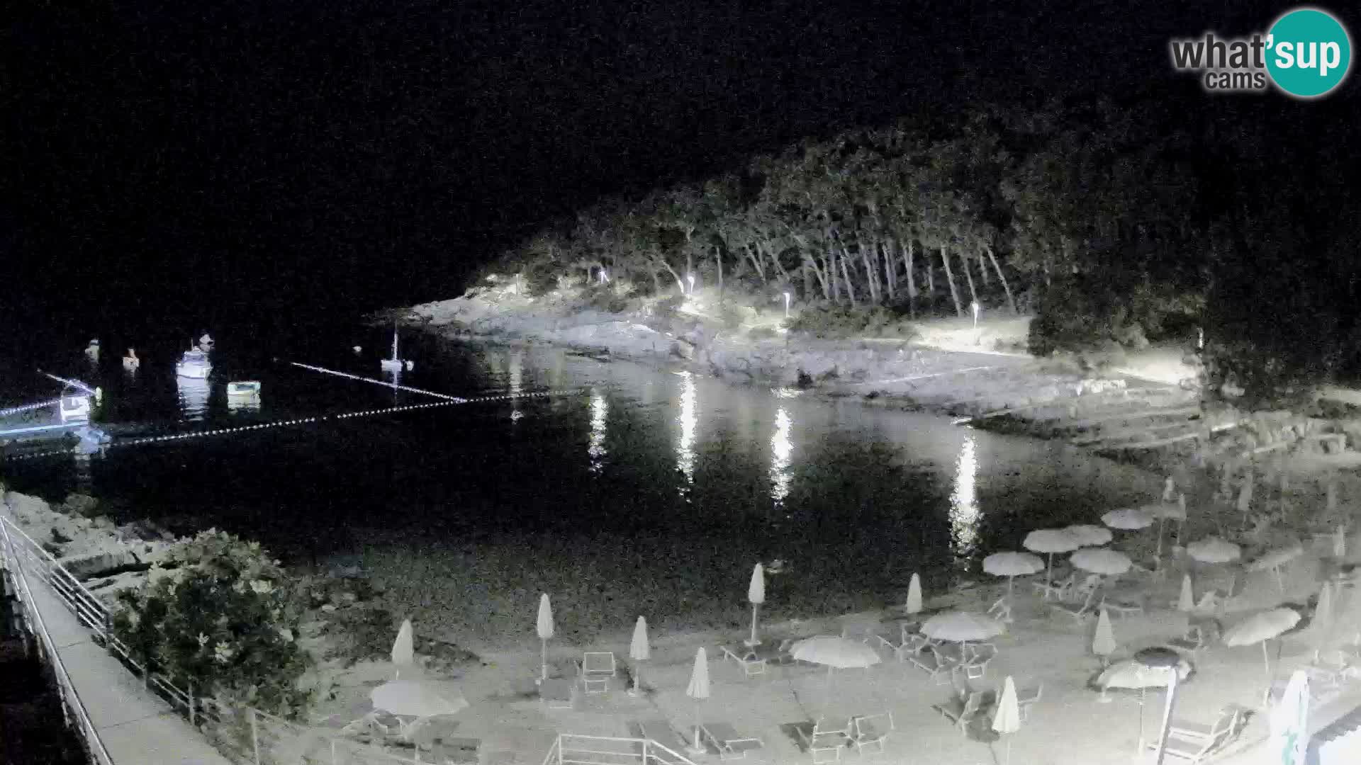 Web kam Mali Lošinj – plaža Sunčana uvala – Veli Žal