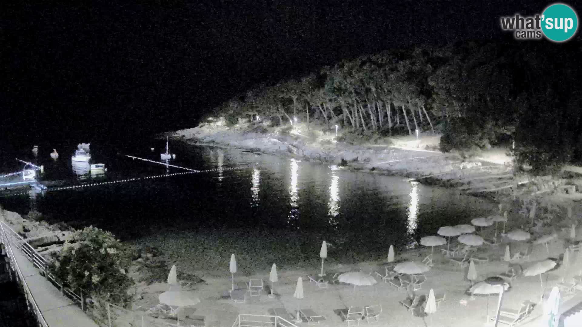 Webcam Mali Lošinj – Sunčana uvala beach – Veli Žal