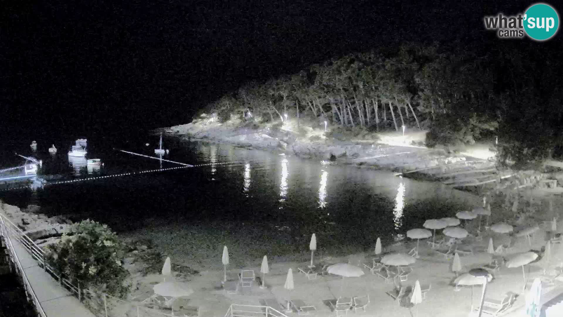 Webcam Mali Lošinj – plage Sunčana uvala – Veli Žal