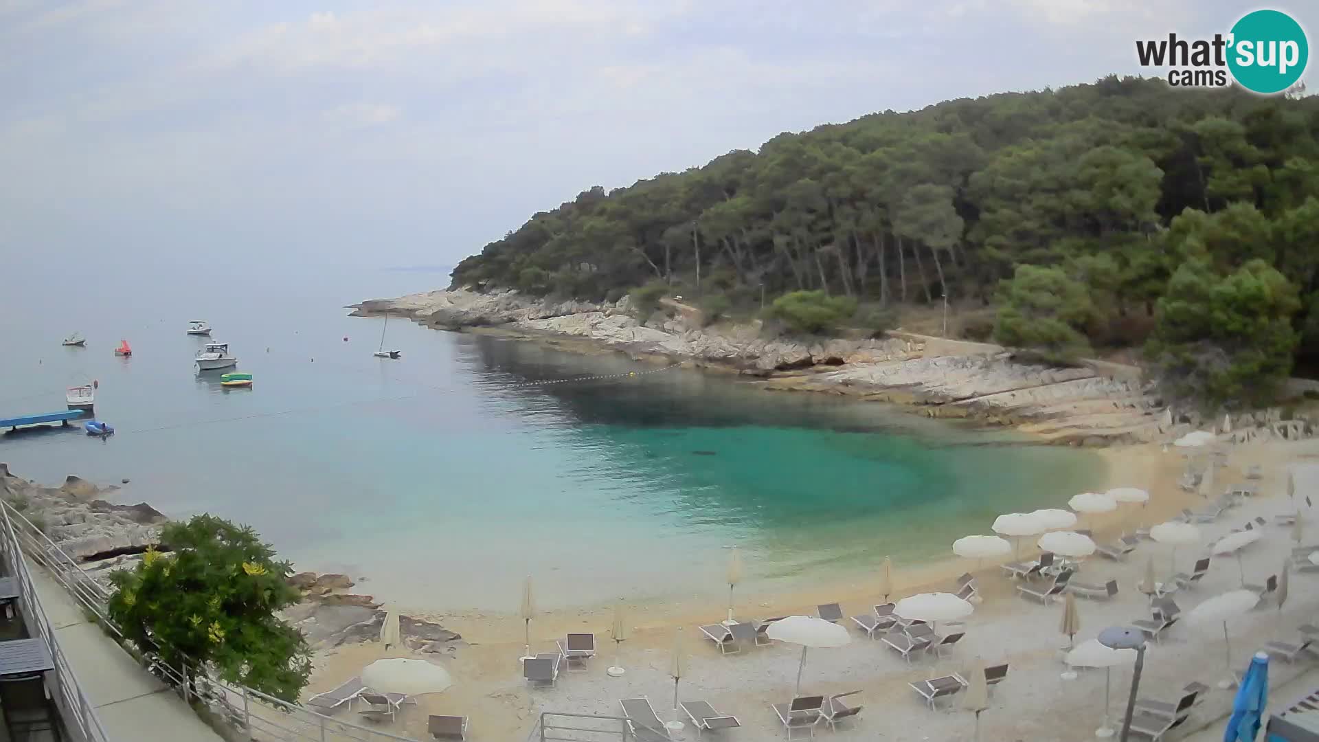 Web kam Mali Lošinj – plaža Sunčana uvala – Veli Žal