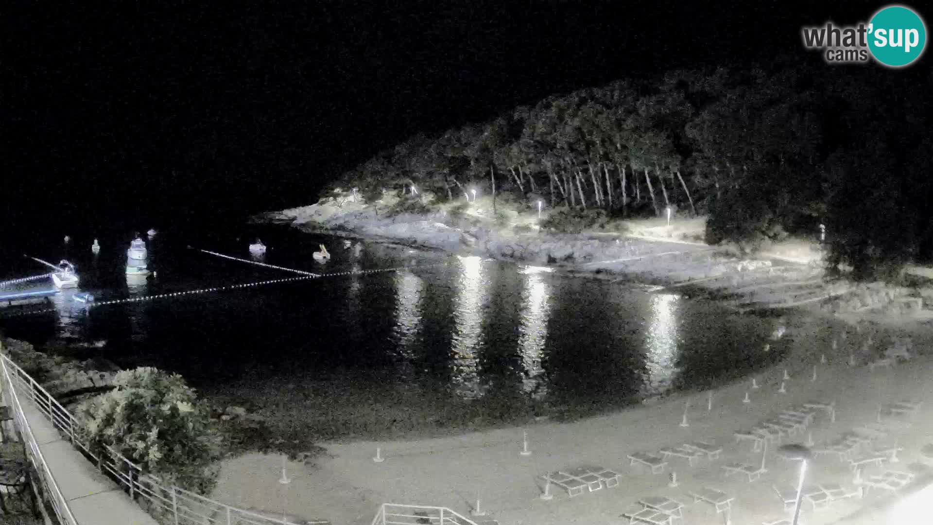 Web kam Mali Lošinj – plaža Sunčana uvala – Veli Žal