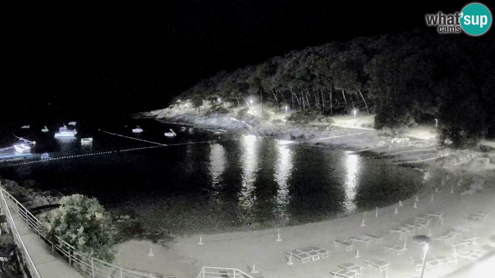 Webcam Mali Lošinj – playa Sunčana uvala – Veli Žal