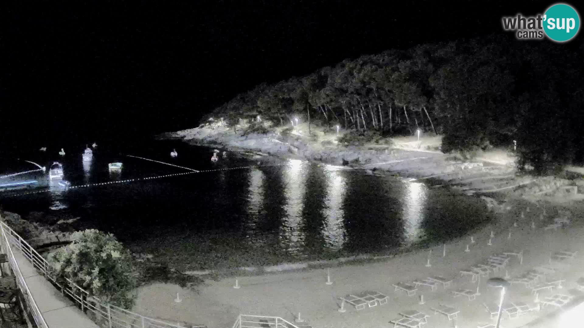 Webcam Mali Lošinj – playa Sunčana uvala – Veli Žal