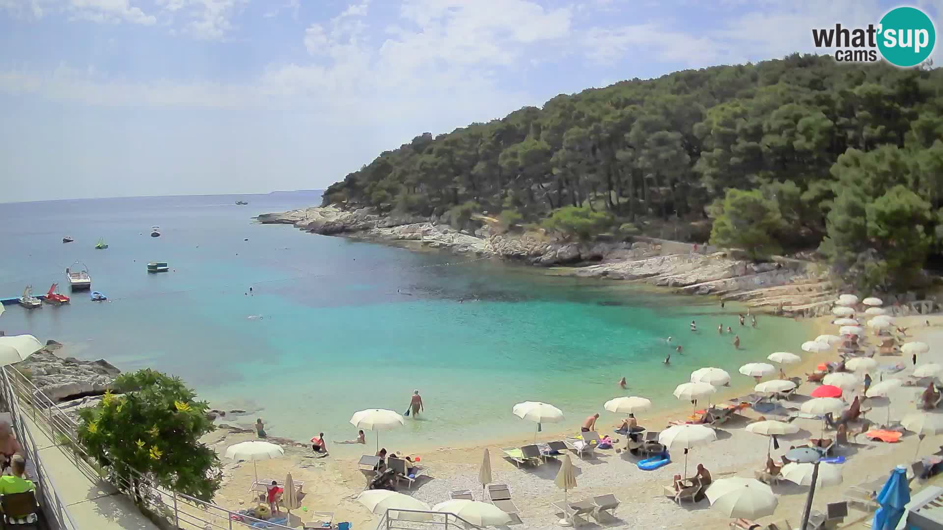 Web kam Mali Lošinj – plaža Sunčana uvala – Veli Žal
