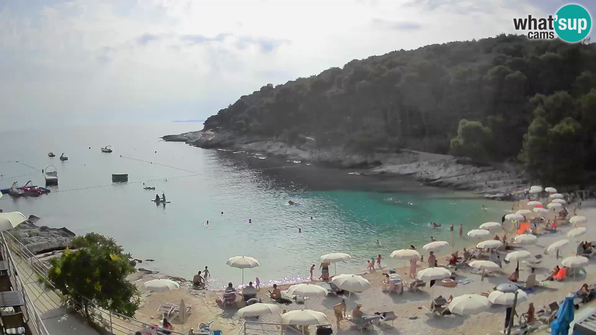 Webcam Mali Lošinj – playa Sunčana uvala – Veli Žal