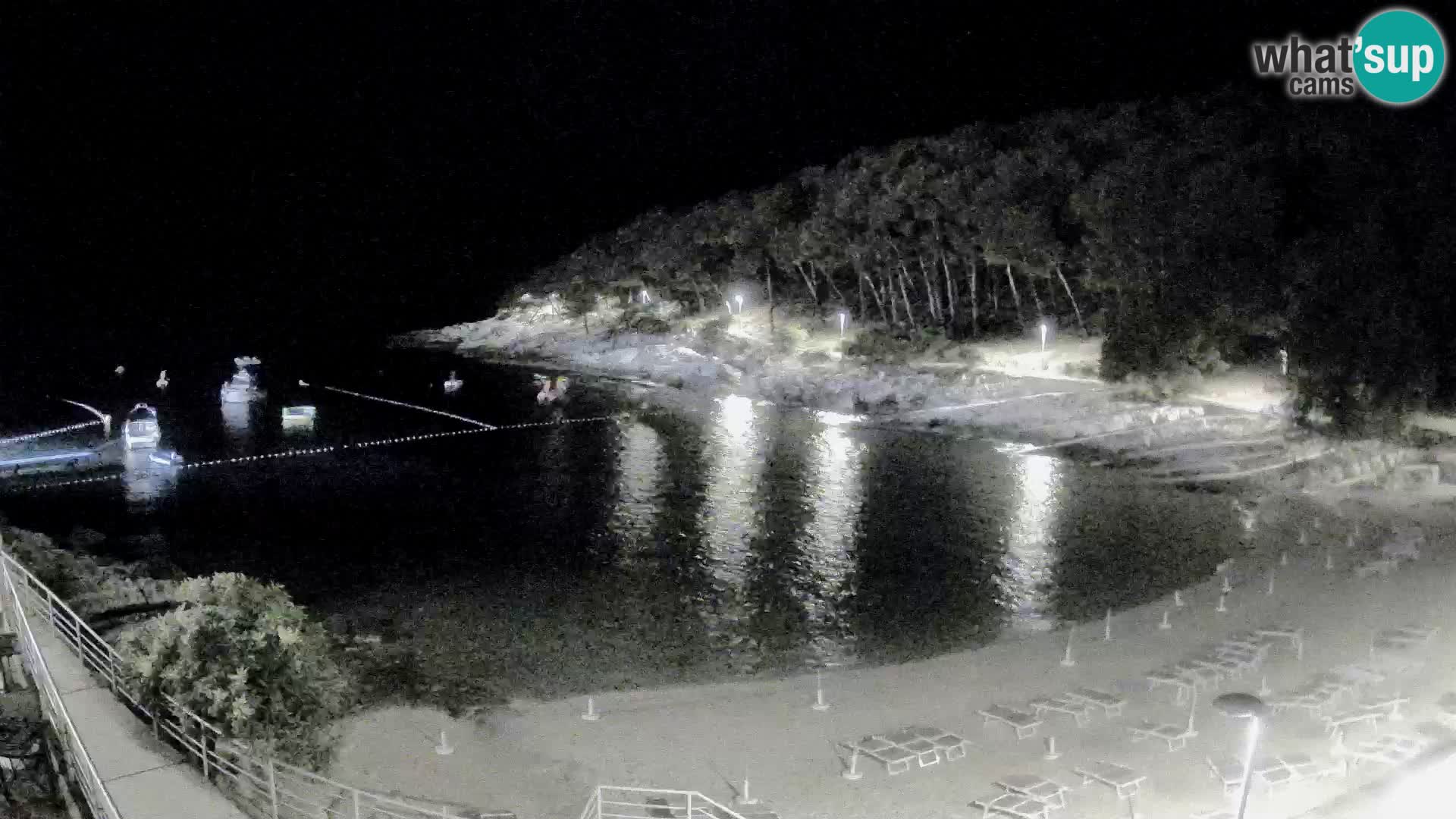 Webcam Mali Lošinj – playa Sunčana uvala – Veli Žal