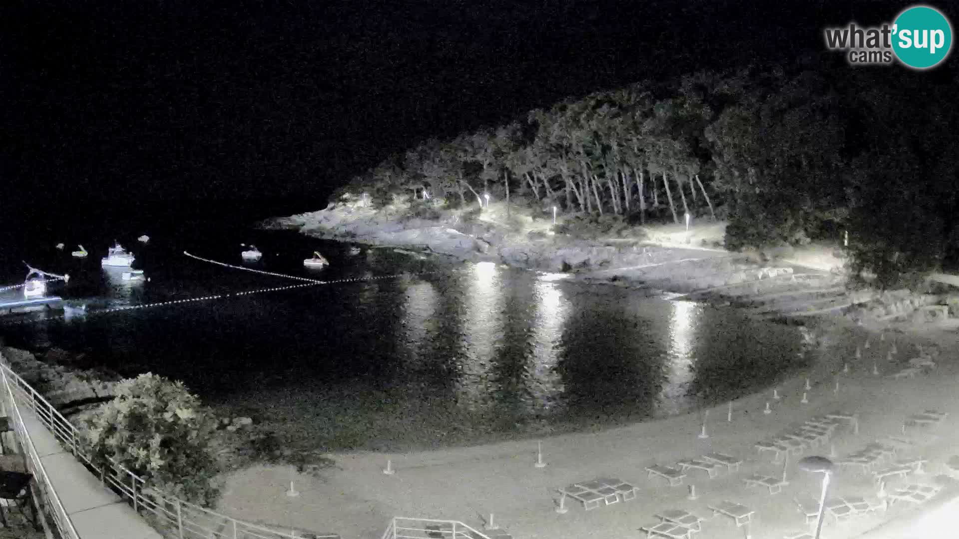 Webcam Mali Lošinj – playa Sunčana uvala – Veli Žal