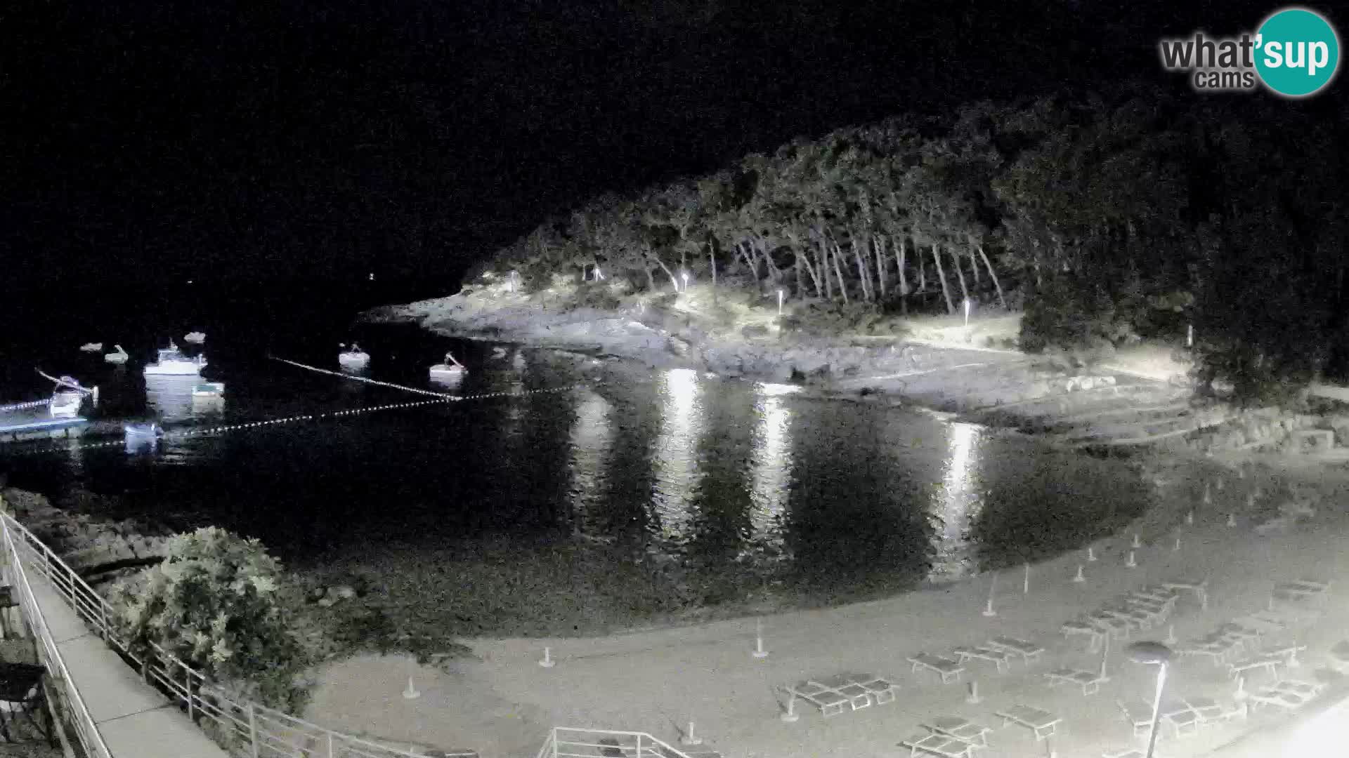 Web kam Mali Lošinj – plaža Sunčana uvala – Veli Žal