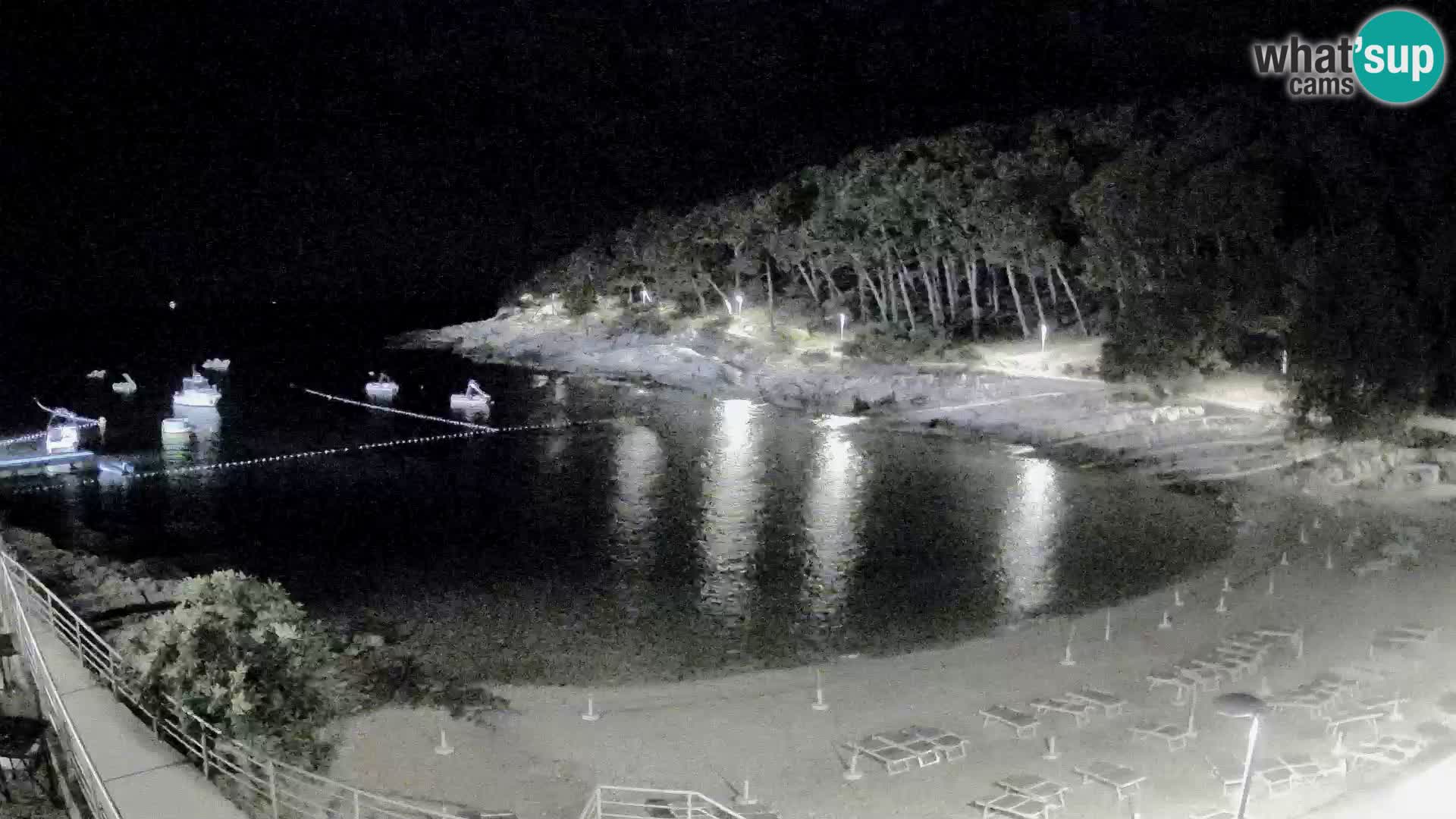 Webcam Mali Lošinj – playa Sunčana uvala – Veli Žal
