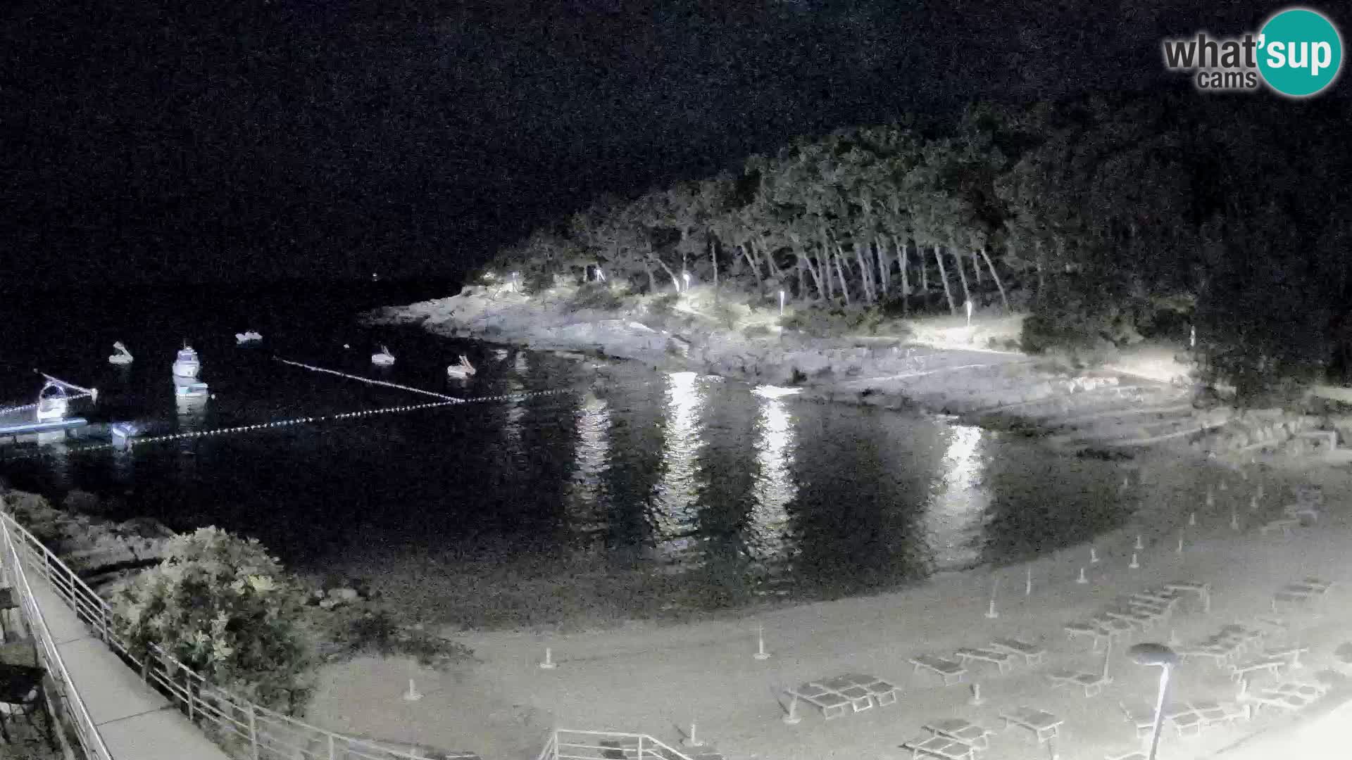Web kam Mali Lošinj – plaža Sunčana uvala – Veli Žal