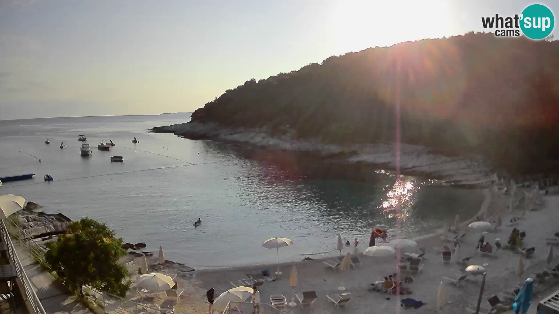 Webcam Mali Lošinj – Sunčana uvala beach – Veli Žal