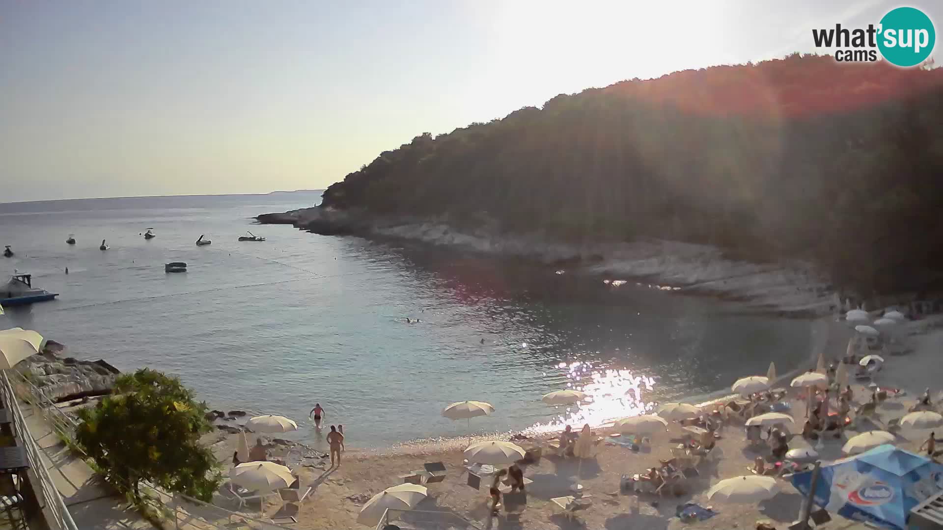 Webcam Mali Lošinj – Sunčana uvala beach – Veli Žal