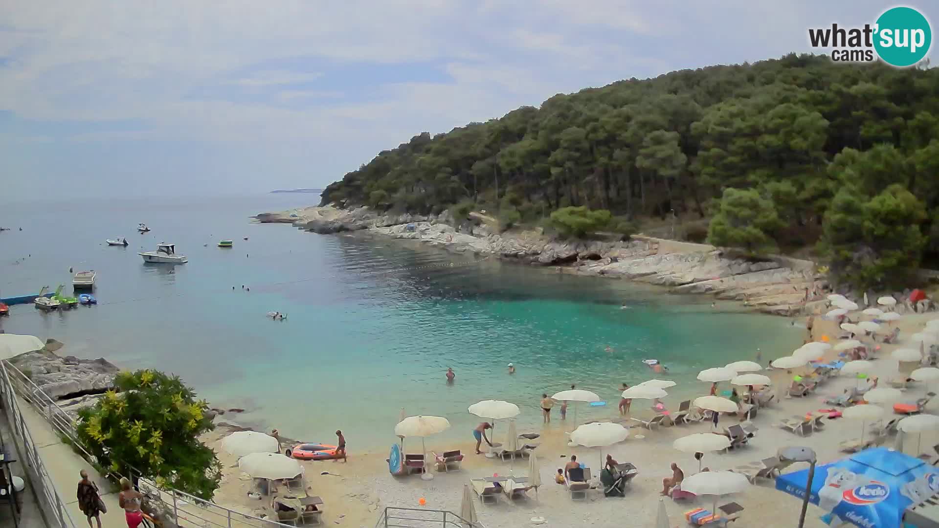 Webcam Mali Lošinj – playa Sunčana uvala – Veli Žal
