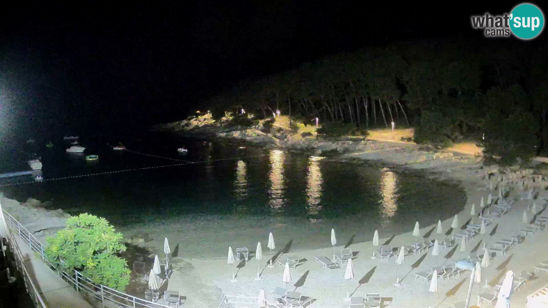 Web kam Mali Lošinj – plaža Sunčana uvala – Veli Žal