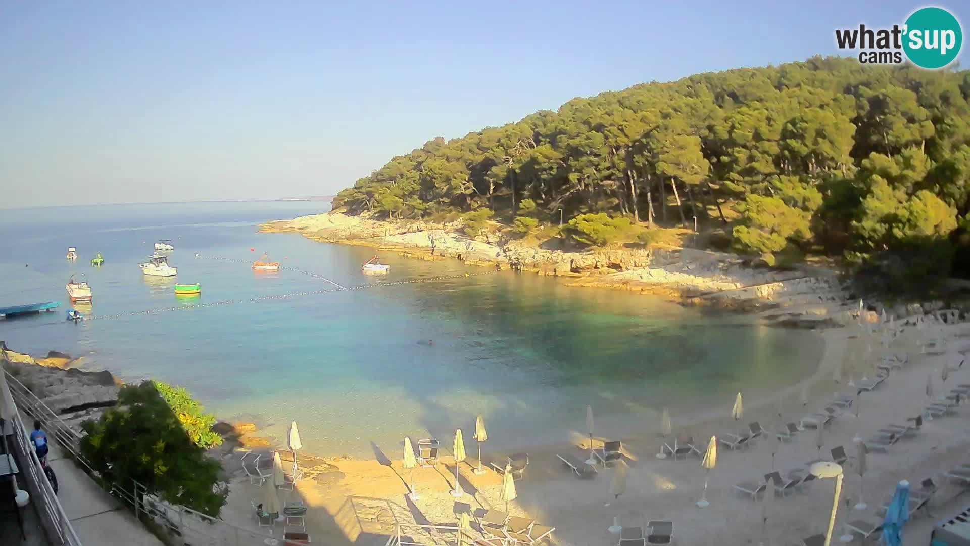 Webcam Mali Lošinj – playa Sunčana uvala – Veli Žal