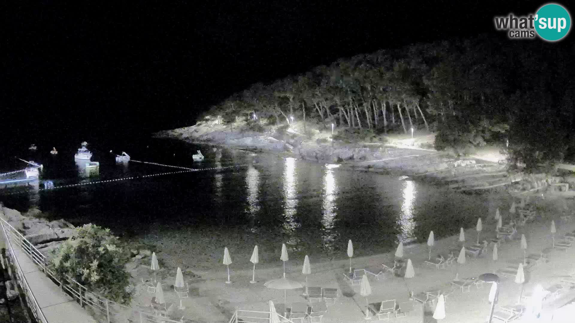 Webcam Mali Lošinj – Sunčana uvala beach – Veli Žal