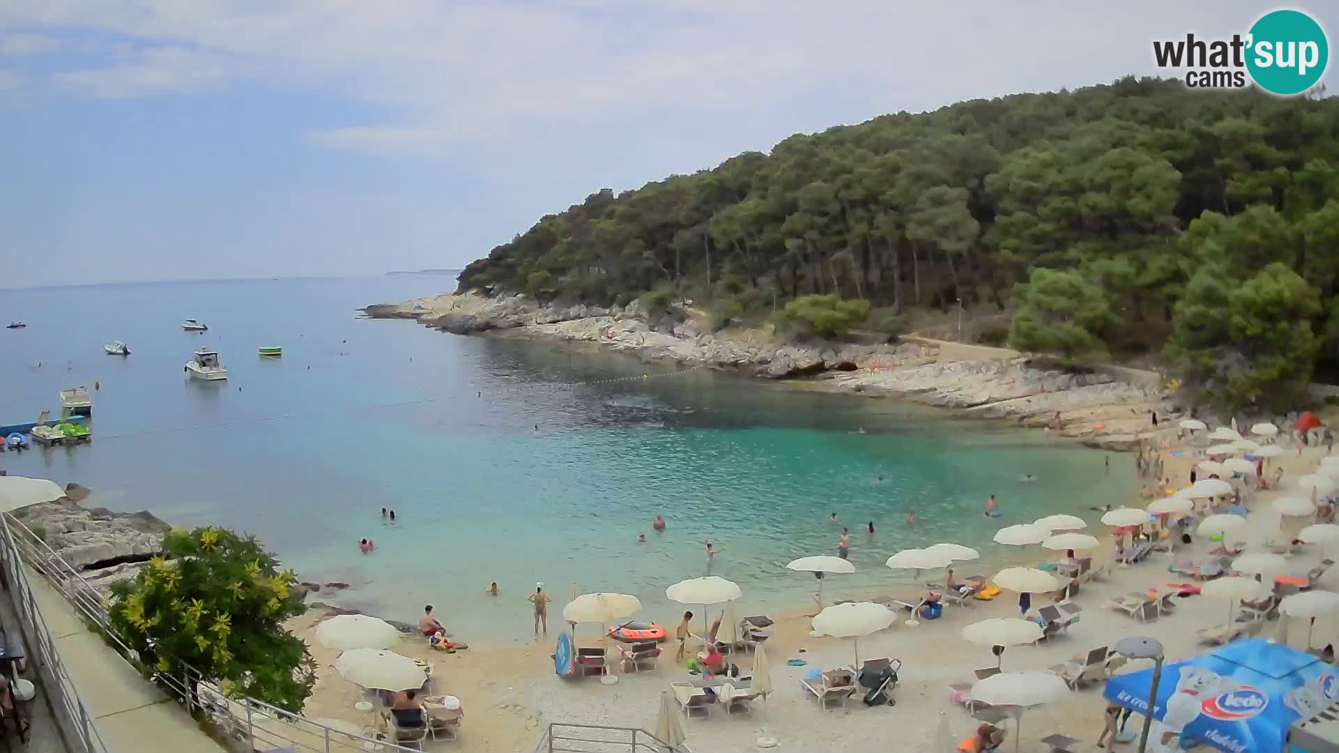 Web kam Mali Lošinj – plaža Sunčana uvala – Veli Žal