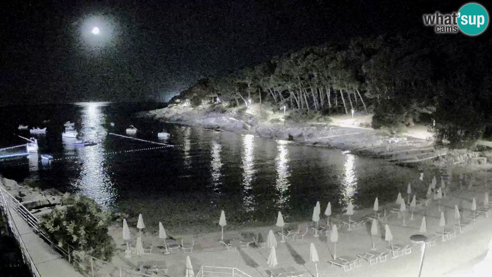 Web kam Mali Lošinj – plaža Sunčana uvala – Veli Žal