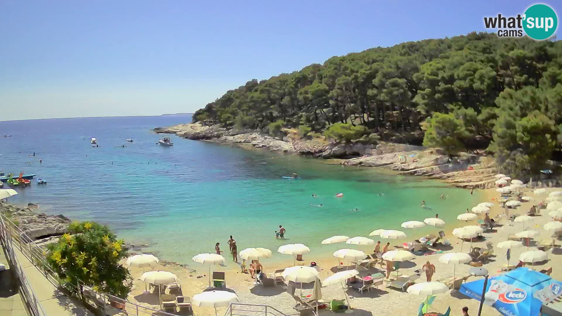 Webcam Mali Lošinj – Sunčana uvala beach – Veli Žal