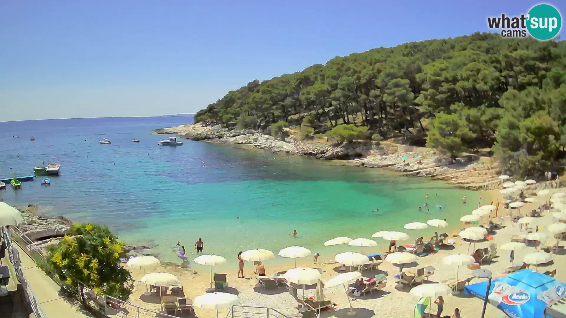 Webcam Mali Lošinj – playa Sunčana uvala – Veli Žal