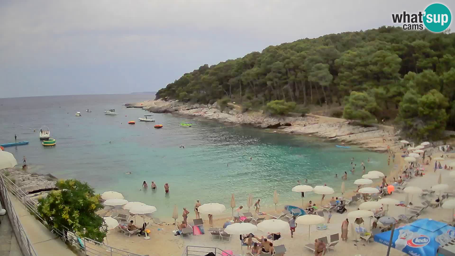 Web kam Mali Lošinj – plaža Sunčana uvala – Veli Žal