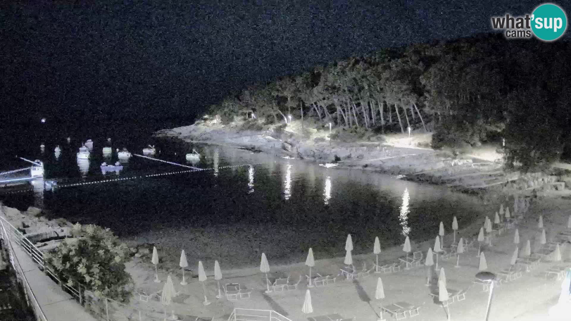 Webcam Mali Lošinj – playa Sunčana uvala – Veli Žal