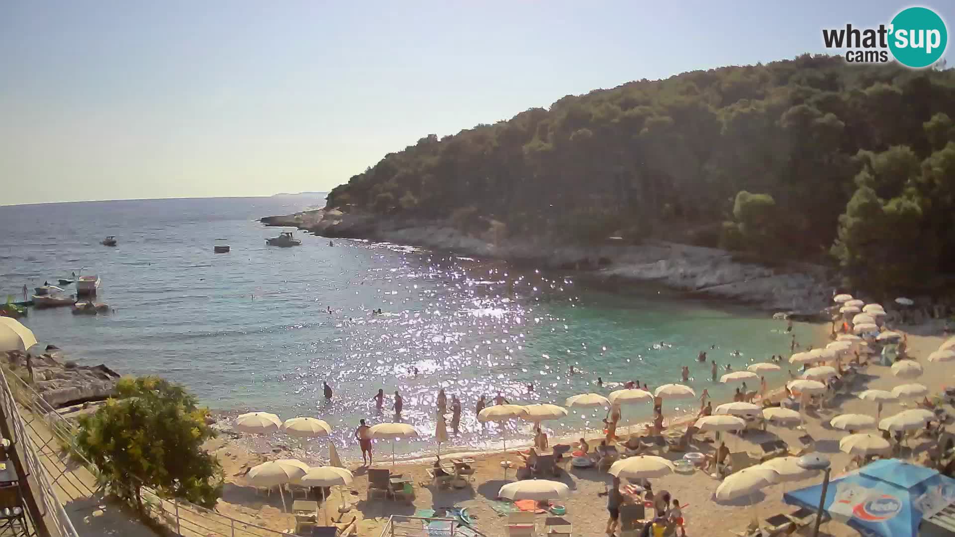 Webcam Mali Lošinj – Sunčana uvala beach – Veli Žal