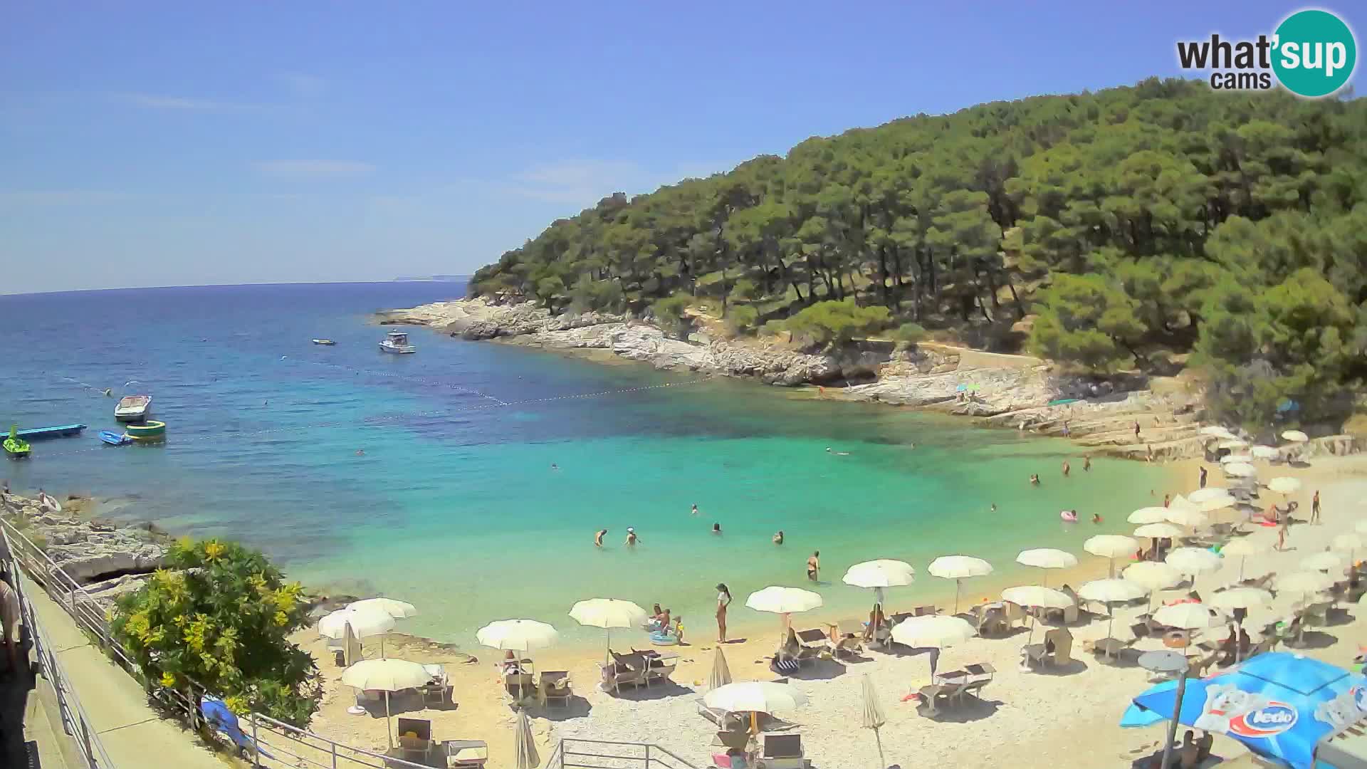 Web kam Mali Lošinj – plaža Sunčana uvala – Veli Žal