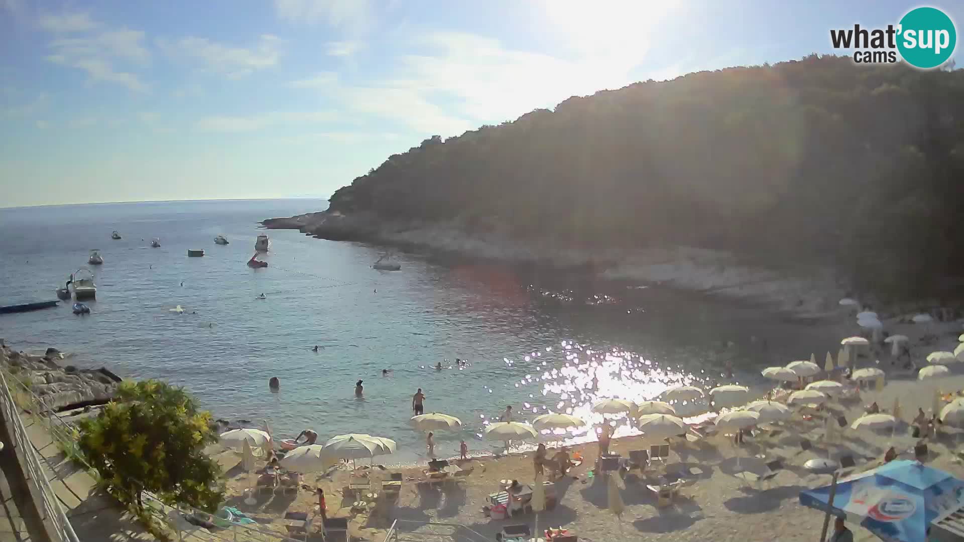 Spletna Kamera Mali Lošinj – plaža Sunčana uvala – Veli Žal
