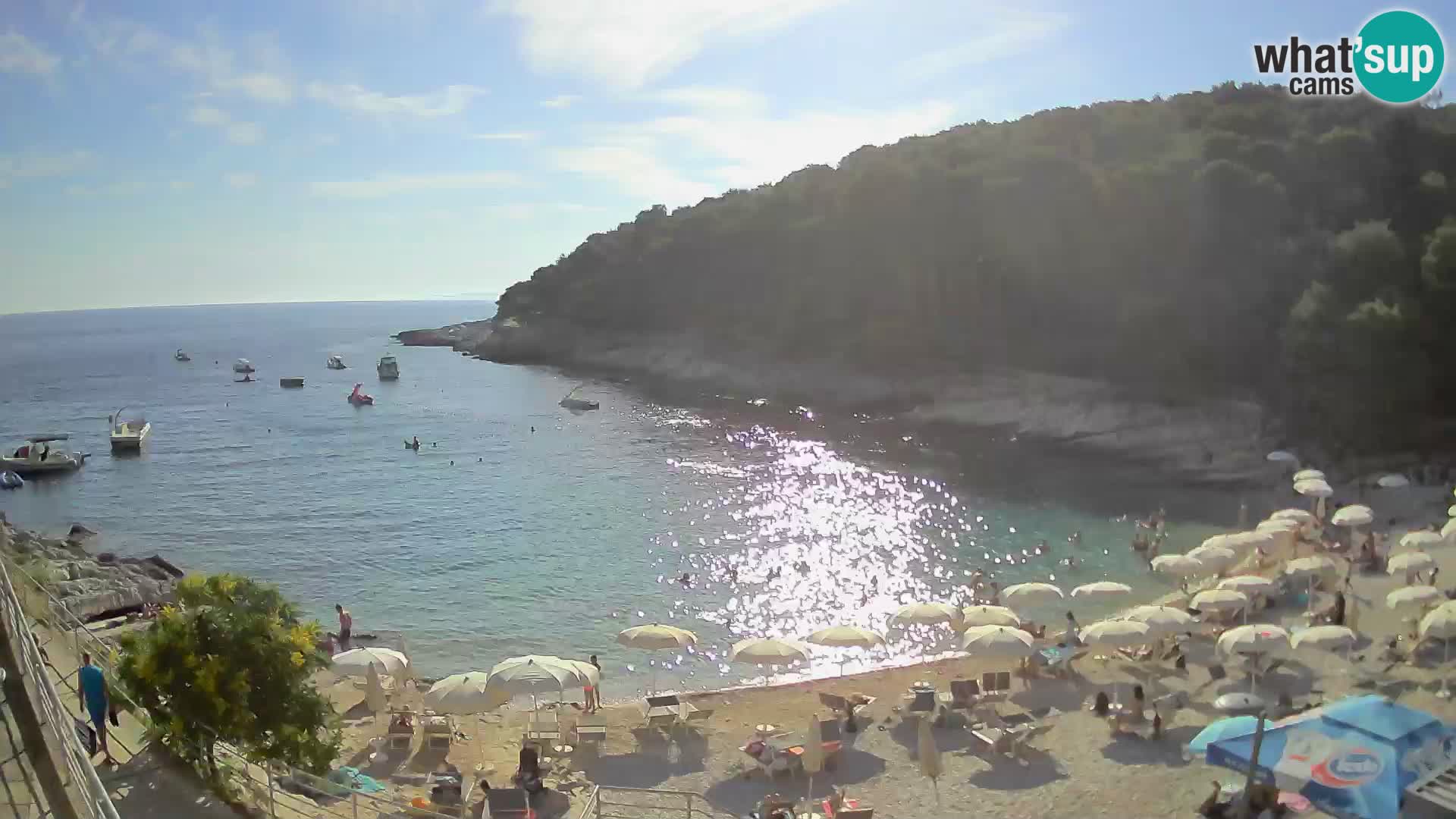 Spletna Kamera Mali Lošinj – plaža Sunčana uvala – Veli Žal
