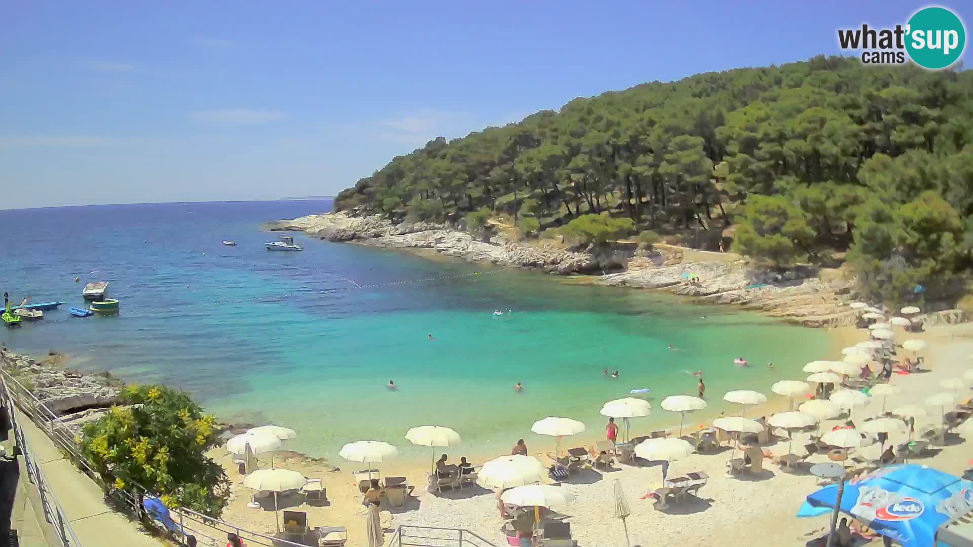Webcam Mali Lošinj – playa Sunčana uvala – Veli Žal