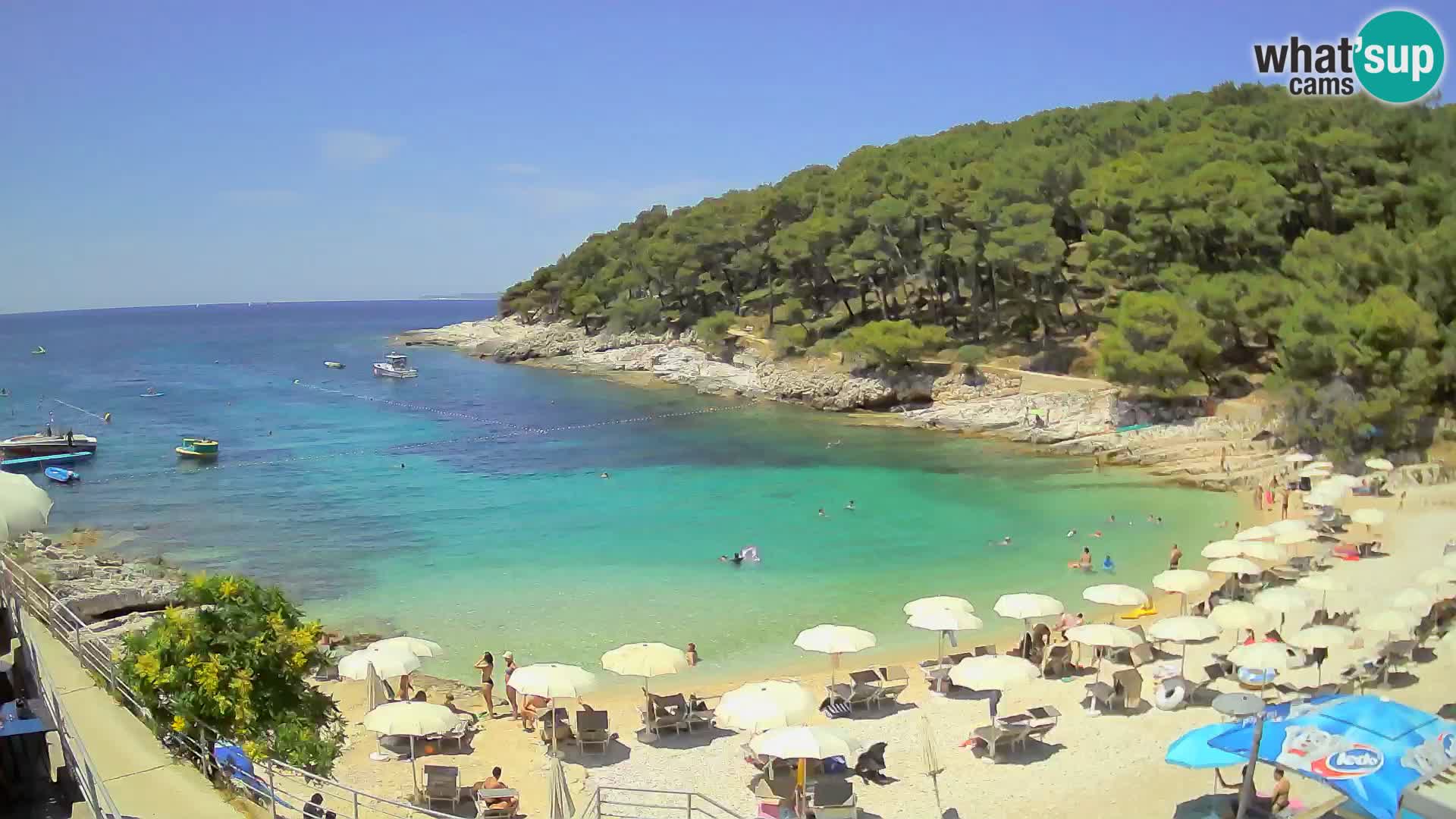 Webcam Mali Lošinj – plage Sunčana uvala – Veli Žal