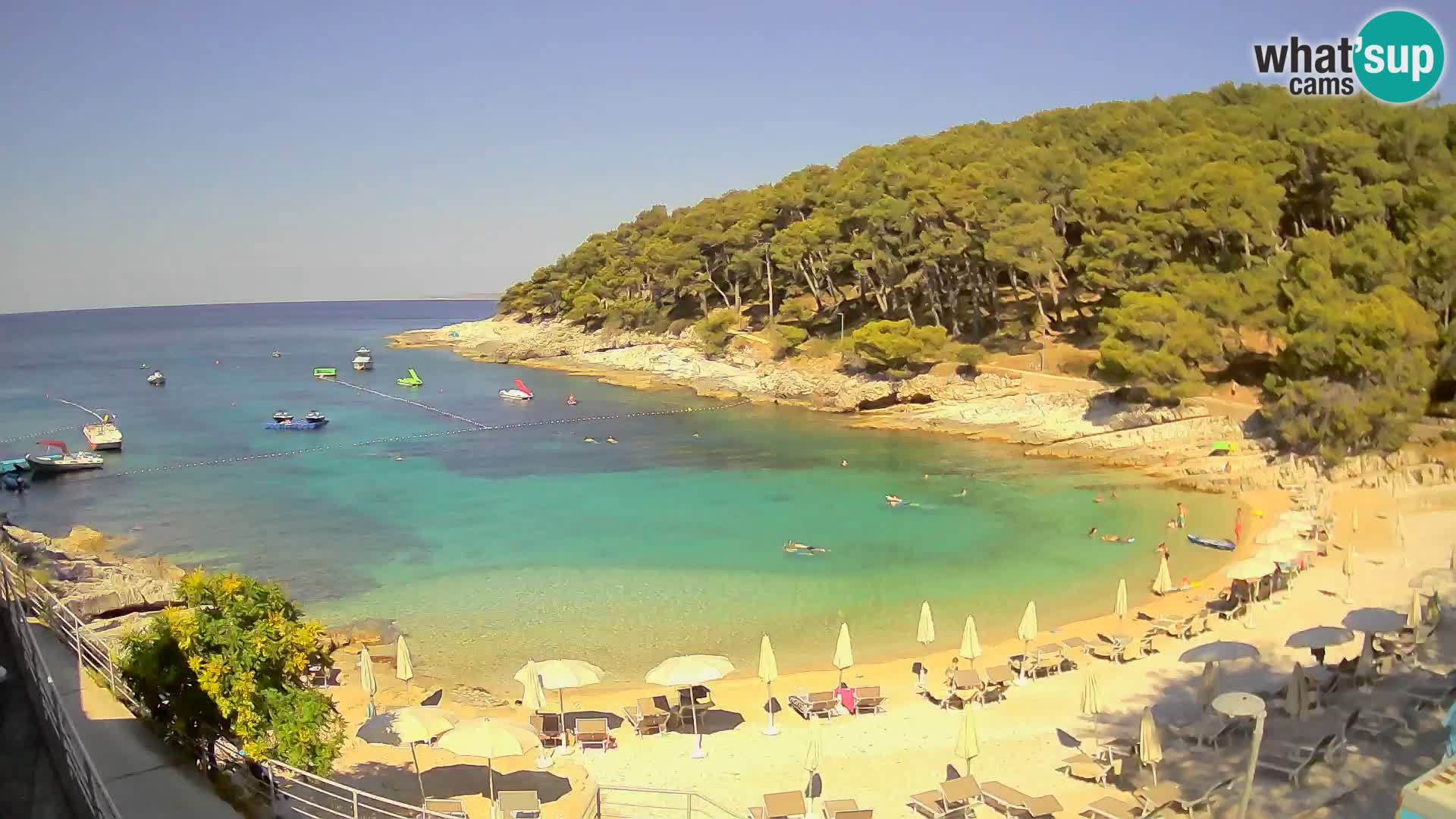 Web kam Mali Lošinj – plaža Sunčana uvala – Veli Žal