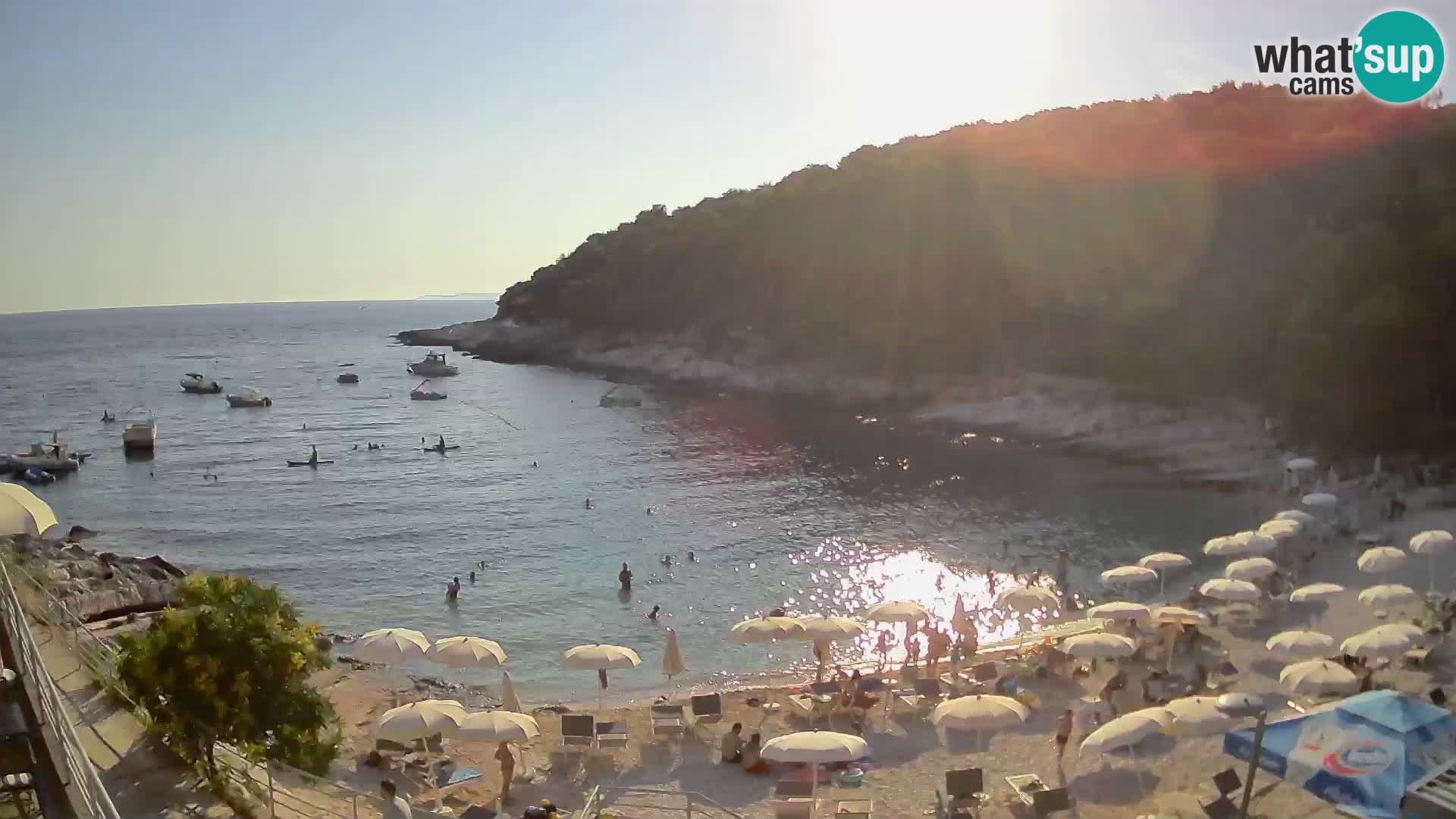 Webcam Mali Lošinj – plage Sunčana uvala – Veli Žal