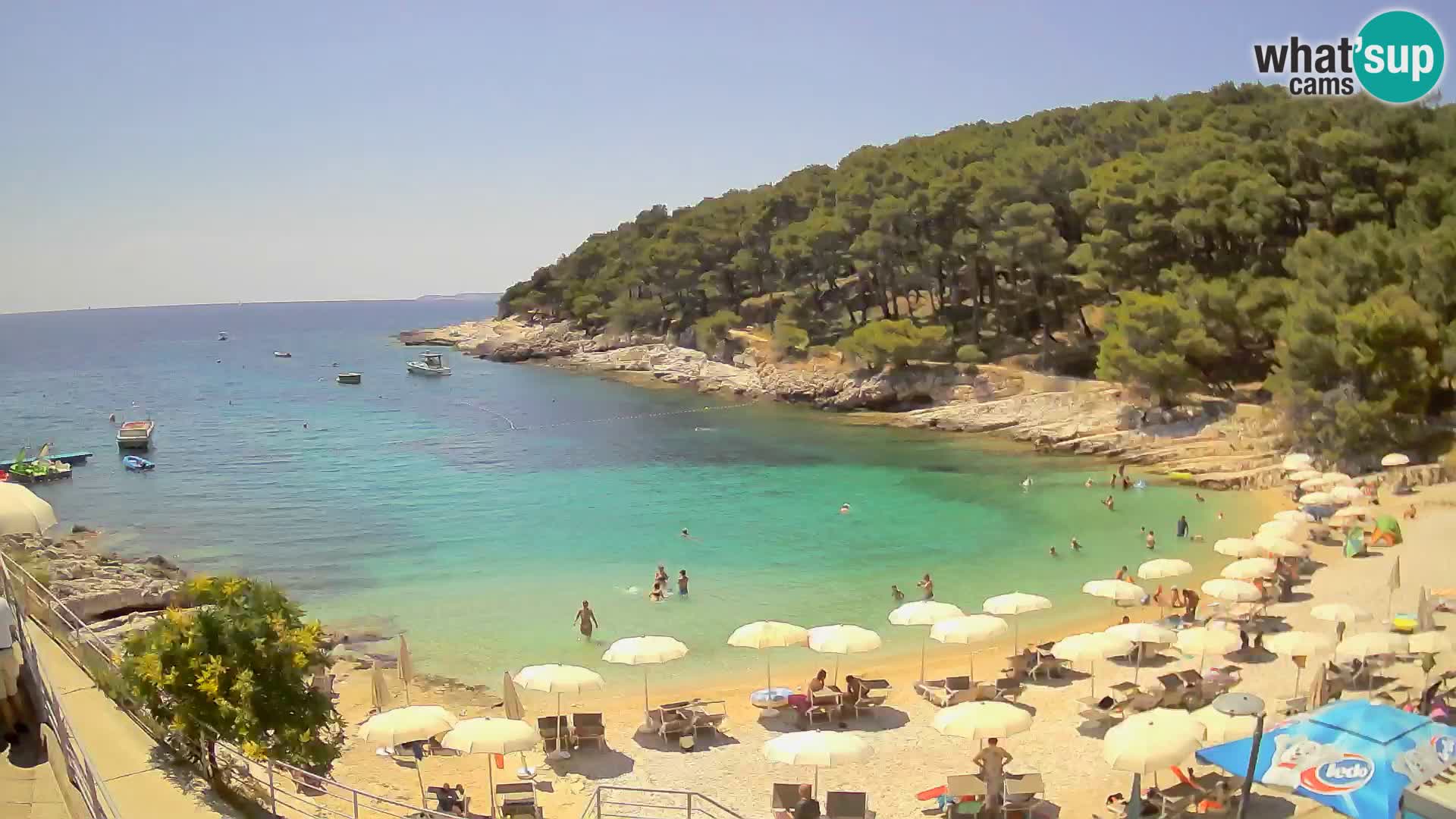 Webcam Mali Lošinj – playa Sunčana uvala – Veli Žal