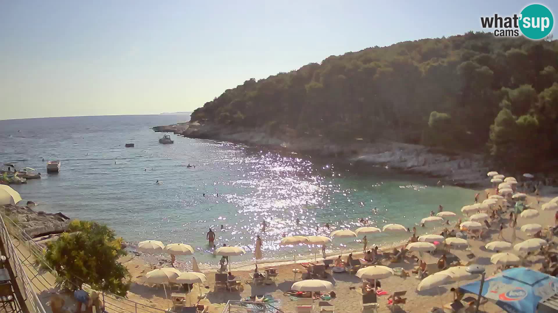 Webcam Mali Lošinj – playa Sunčana uvala – Veli Žal