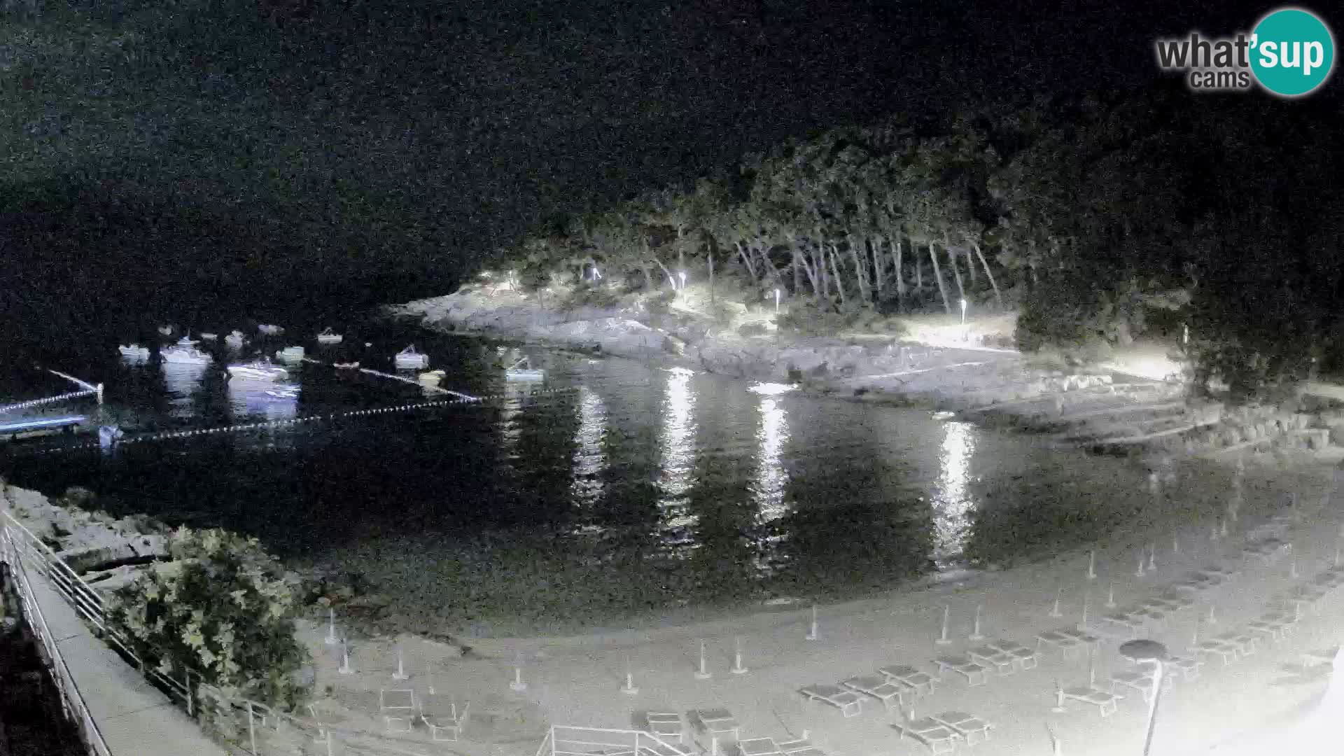 Webcam Mali Lošinj – plage Sunčana uvala – Veli Žal