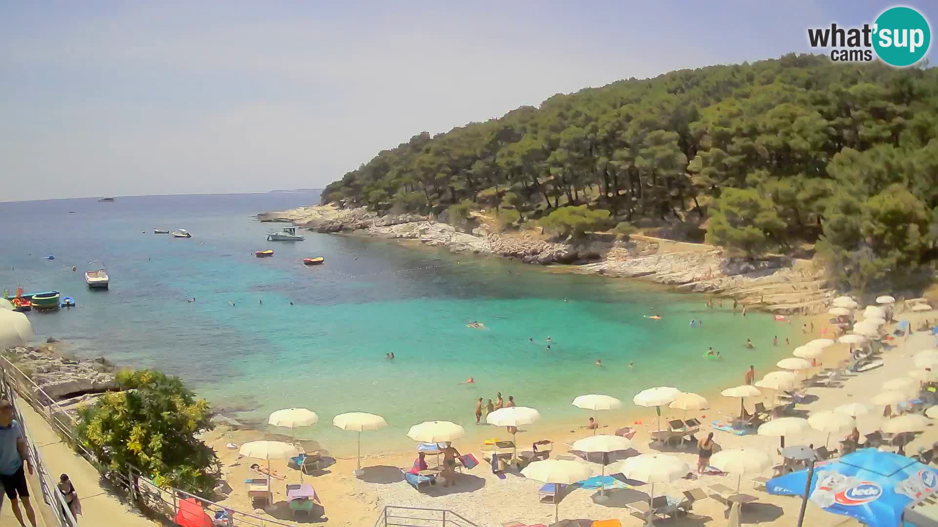 Webcam Mali Lošinj – playa Sunčana uvala – Veli Žal