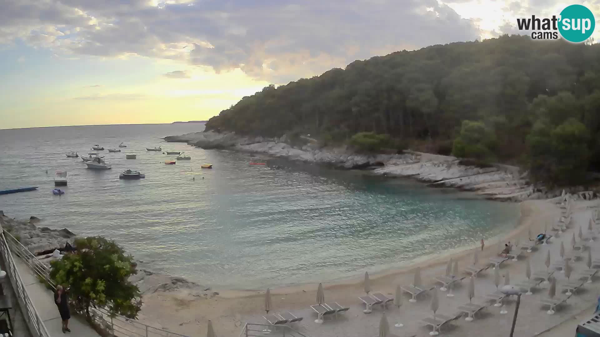 Webcam Mali Lošinj – playa Sunčana uvala – Veli Žal